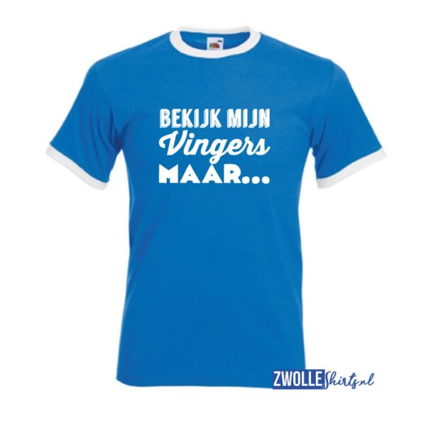 Zwolle Bekijk mijn vingers maar T-shirt Thumbnail